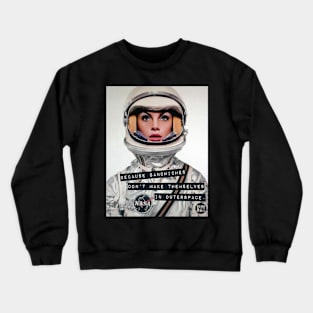 female astronaut Crewneck Sweatshirt